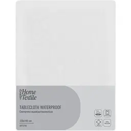 Скатертина Ardesto Waterproof Jacquard 120х140 см білий (ART07WJ)