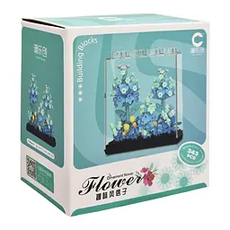 Дитячий конструктор Bambi Ornament Flower 7377 у колбі, 343 деталі