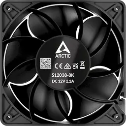 Вентилятор 120 мм, S12038-8K, Black, 120х120х38 мм Arctic teh0028702 - мініатюра 3