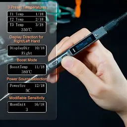 Паяльник MINIWARE TS101 65 Вт Mini USB Сірий - мініатюра 6