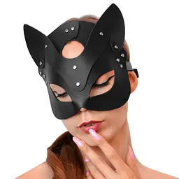Маска Кішечки Art of Sex - Cat Mask, Чорний - мініатюра 2