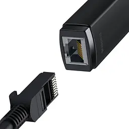 Перехідник адаптер Baseus Lite Series Ethernet Adapter Usb to RJ45 LAN Port (1000 Mbps) WKQX000101 - мініатюра 3