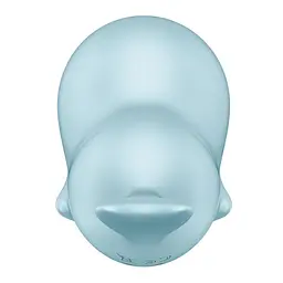 Вакуумний стимулятор клітора з вібрацією Satisfyer Sassy Seal блакитний - мініатюра 7