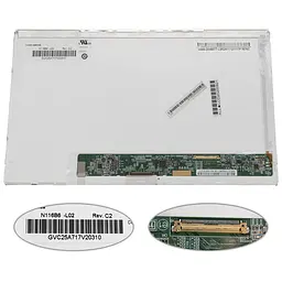 Матриця 11.6 N116B6-L02 (1366*768 40pin LED NORMAL глянцева роз'єм праворуч знизу) для ноутбука (renew)