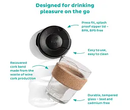 Чашка OldBro Keep Cup Cork 340 мл brown - мініатюра 2