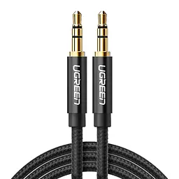 Аудіо кабель AUX 3.5mm (miniJack) Ugreen AV112 1м Чорний