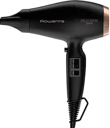 Фен Rowenta Compact PRO+, 2200Вт, 2 режими, дифузор, іоніз-я, хол. обдув, чорний - мініатюра 2