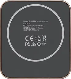 Накопичувач SSD Transcend SSD 1TB ESD420G 3D NAND TLC Champagne Gold (TS1TESD420G) - мініатюра 3