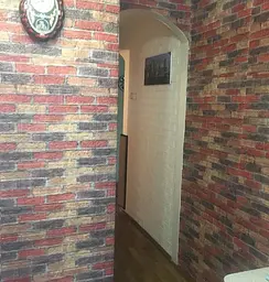 Самоклейка декоративна 3D панель 3D Loft під бежево-червону катеринославську цеглу в рулоні 20 м 20000x700x3мм - мініатюра 7