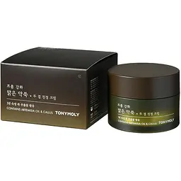 Крем для обличчя Tony Moly Ganghwa Pure Artemisia Two Layering Calming Cream, з екстрактом полину, 64 мл - мініатюра 2