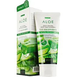 Пінка для вмивання Jigott Natural Aloe Foam Cleansing Алое 180 мл