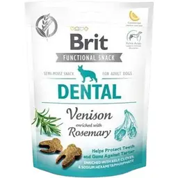 Функціональні ласощі для собак Brit Care Dental Оленина з розмарином 150 г