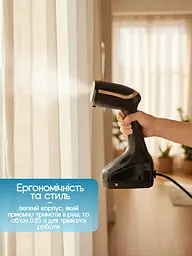Відпарювач одягу Crownberg Steamer 1000 Вт чорний - мініатюра 4