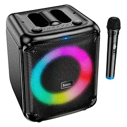 Портативна акустика Hoco DS59 Frequency portable BT speaker 40W караоке + 1 бездротовий мікрофон - мініатюра 2
