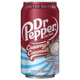 Напій Dr Pepper Creamy Coconut Soda 335 мл (пом'ята баночка)