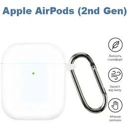 Чохол BeCover Silicon для Apple AirPods (2nd Gen) Transparancy (710198) - мініатюра 2