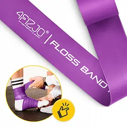 Стрічка компресійна для флосингу 4FIZJO Floss Band 207 x 5 x 0.15 см Violet (P-5905973405225) - мініатюра 12