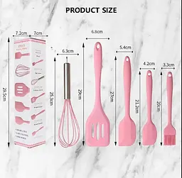 Набір кухонного приладдя kitchenWare 5 предметів, pink - мініатюра 2
