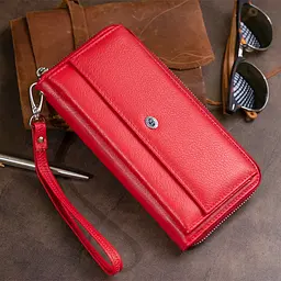 Жіночий шкіряний гаманець ST Leather 20х10х2 см acs0015522 - мініатюра 9
