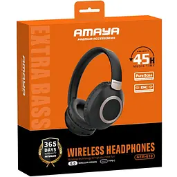 Накладні бездротові навушники Amaya AEB-610 ENC Black - мініатюра 2