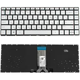 Клавіатура для ноутбука HP (240 G6, 245 G6) rus, silver, без фрейма, підсвічування клавіш - мініатюра 2