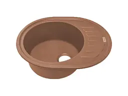 Кухонна мийка Adamant OVUM terra-cotta 615x495x200 мм, з крилом 61,5 см - мініатюра 2