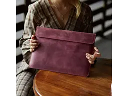 Чохол для ноутбука InCarne Klouz MacBook Pro 16 2019-2025 (вінтажний) бордо (klouz-burgundy-vintage-pro-16) - мініатюра 3