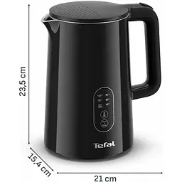 Електрочайник Tefal Thermo Protect Control 1.5 л Strix чорний (KO6518E0) - мініатюра 5