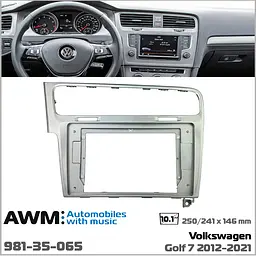 Перехідна рамка Volkswagen Golf VII AWM 981-35-065 - мініатюра 5