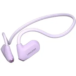 Навушники Langsdom кісткові бездротові BE24 з памʼяттю 16GB MP3 плеєром Bluetooth та шумоподавленням для бігу і спорту Фіолетовий