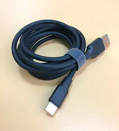 Usb-cable Type-C 4you Dnister black (3A, Silicon Perfect)
