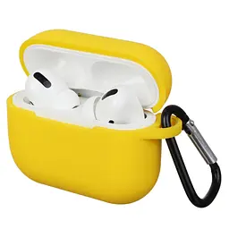 Силіконовий чохол для навушників Apple AirPods Pro, Silicone Case, жовтий, захисний чохол, ультратонкий і легкий, захист від подряпин, пилу та ударів, м"який силікон, ArmorStandart (ARM56079)
