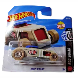 Базова машинка Hot Wheels Rod Squad Chop 'N Bloc бежева (5785) JJH60-N521  - мініатюра 2