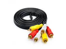 Кабель ATCOM 3xRCA male/3xRCA male ATcom 7.5 м (13275)