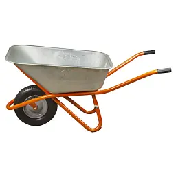 Тачка будівельна Flora одноколісна 90 л 200 кг колесо 15" (з 5 частин) (5056464) - мініатюра 2
