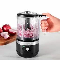 Кухонний мінікомбайн KitchenAid 5KFCB519EBM 1.3 л бездротовий матовий чорний - мініатюра 7