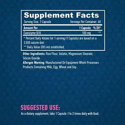 Коензим Q10 Haya Labs High Potency Co-Q10 100 мг 60 капсул (820209) - мініатюра 2