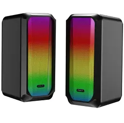 Акустичні колонки Aula N-600 Desktop Speaker, Black, 2 x 3 Вт, RGB, mini jack, USB (6978080505019) - мініатюра 3