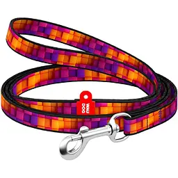 Повідець для котів та дрібних порід собак Waudog Nylon Куби 3Д XS 122x1 см