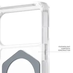 Чохол UAG для iPhone 17 Pro Max, Plasma XTE MagSafe, Clear/Titanium teh0019325 - мініатюра 4