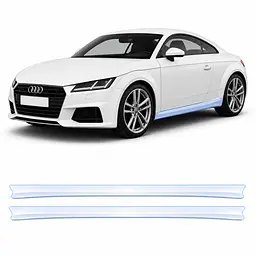 Антигравійна захисна бронеплівка за лекалами для Audi TT 8S 2014-2023 - нижня зона кузова пороги