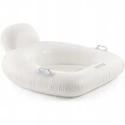 Надувне крісло-плотик для води Intex 114×107 см з сіткою, ручками та подвійною камерою, до 100 кг, 12+ - мініатюра 2