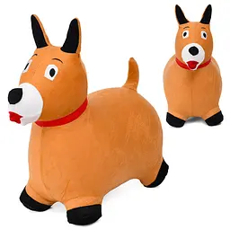 Детский прыгун A-Toys «Собака» 1380 г с плюшевым чехлом MS5071