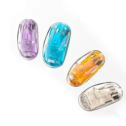 Комп'ютерна мишка XO M12 bluetooth wireless transparent mouse Біла - мініатюра 3