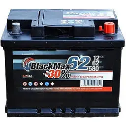 Автомобільний акумулятор BlackMax 6СТ-62Ah АзЕ 580A (EN) B5005 - мініатюра 2