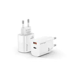 Зарядний пристрій Grand-X GaN 1xUSB-C + 1xUSB QC3.0 36W white (CH-360W) - мініатюра 2