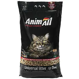 Деревний наповнювач AnimAll для котів 7.5 кг