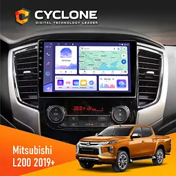 Штатна магнітола Mitsubishi L200 2019+ Cyclone C9-011 4x64 DSP Cyclone (НФ-00008944)