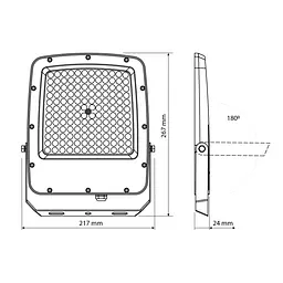 LED прожектор Videx F5 100 Вт 3000-5000-6500 K 230 В білий (VL-F5-100CW) - мініатюра 15