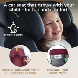 Автокрісло Kinderkraft Xpand 2 i-Size Cherry Pearl червоне KCXPAN02RED0000 (00-00305186) - мініатюра 12